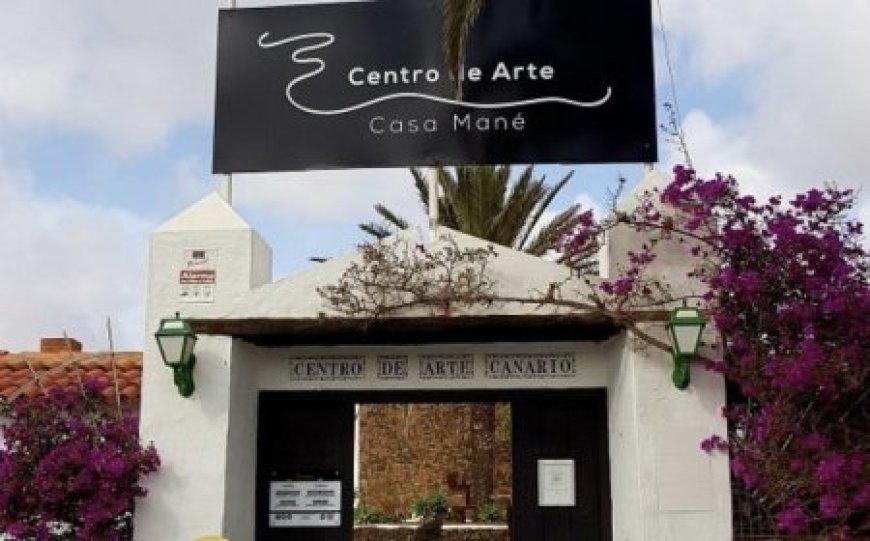 Entrance to Casa Mané Canarian Art Museum in La Oliva Fuerteventura